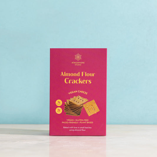 Atmosphere Studio Vegan Cheese Almond Flour Crackers (Gluten-Free)