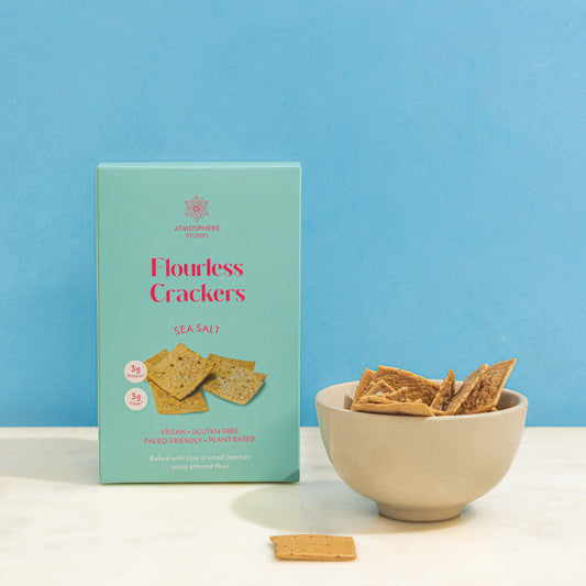 Atmosphere Studio Sea Salt Almond Flour Crackers (Vegan & Gluten-Free)