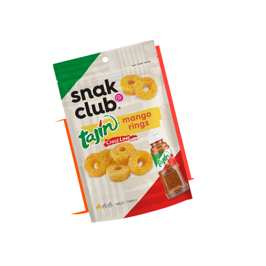 SNACK CLUB TAJIN CHILLI LIME MANGO RINGS ( VEGAN ) (🇺🇸)