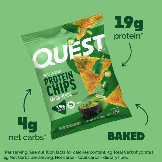 QUEST HIGH PROTEIN SALSA VERDE TORTILLA CHIPS (🇺🇸)