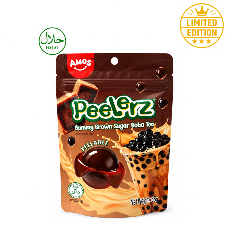 AMOS GUMMY BROWN SUGAR BOBA TEA PEELERZ