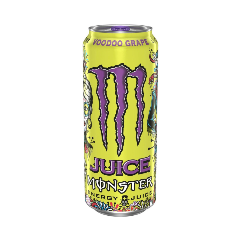 MONSTER JUICE VOODOO GRAPE ENERGY DRINK ( PURPLE CAP )