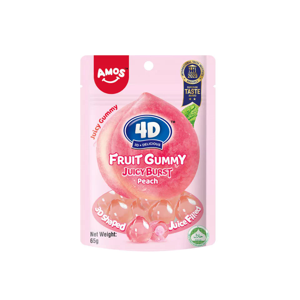 AMOS PEACH BURST 4D FRUIT GUMMY