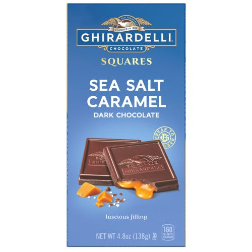 GHIRARDELLI SQUARES- SEA SALT CARAMEL DARK CHOCOLATE