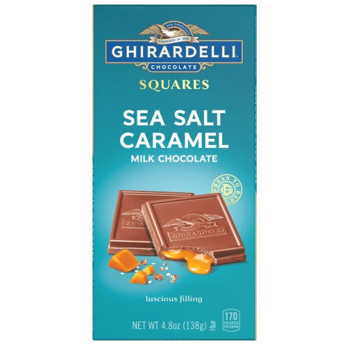 GHIRARDELLI SQUARES - SEA SALT CARAMEL MILK CHOCOLATE