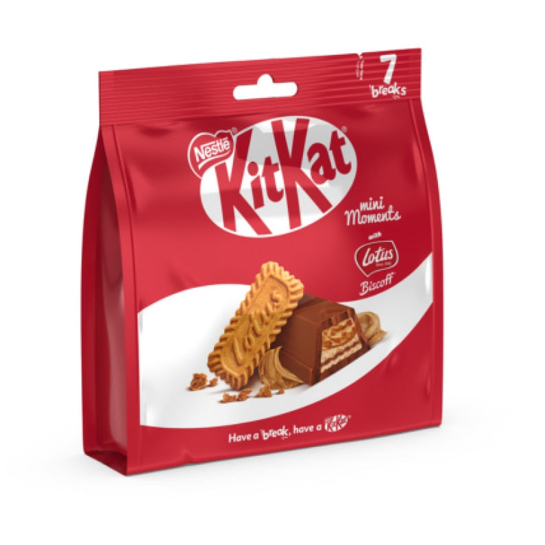 KITKAT MINI MOMENTS LOTUS BISCOFF