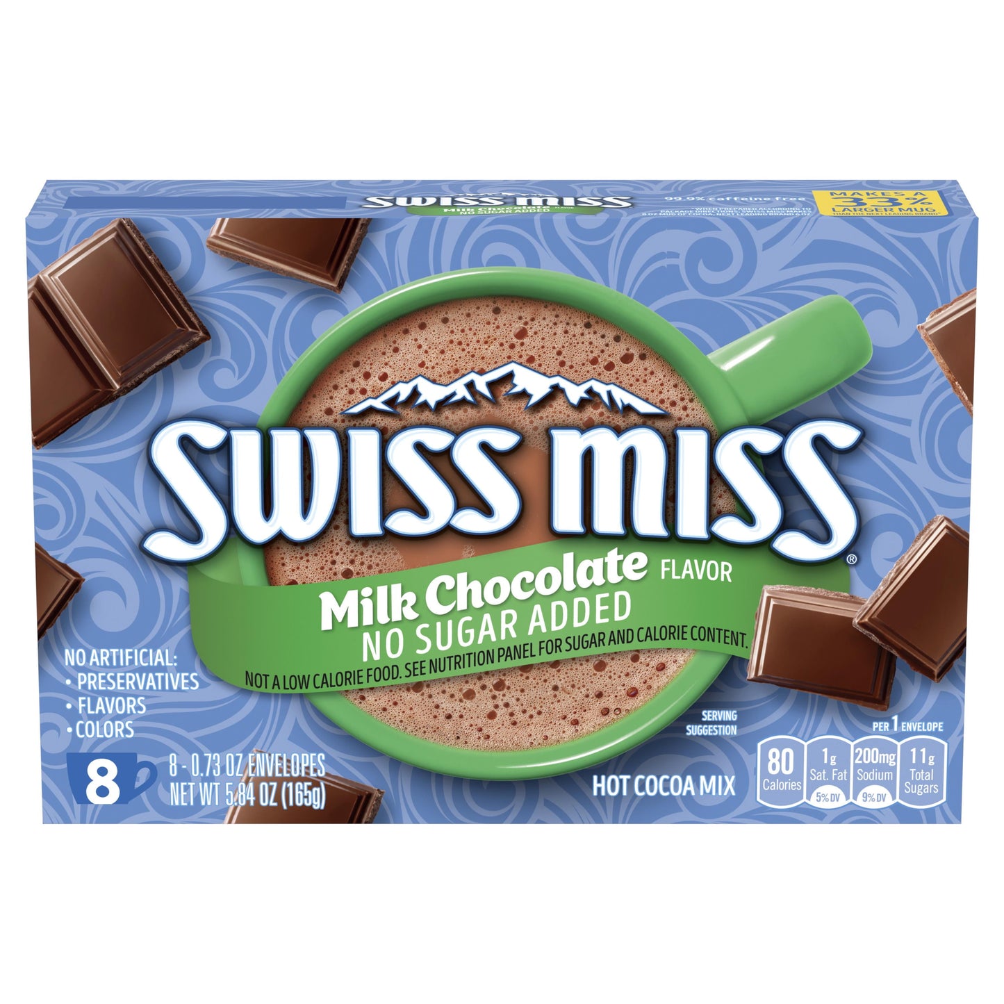 SWISS MISS NO SUGAR MILK CHOCOLATE MIX