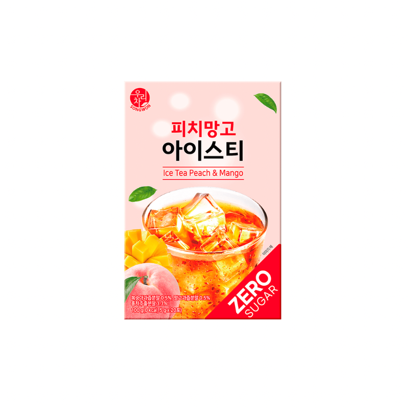 SONGWON ICE TEA PEACH & MANGO ( ZERO SUGAR) (🇰🇷)