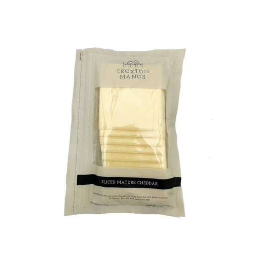 CROXTON MANOR SLICED MATURE CHEDDAR CHEESE