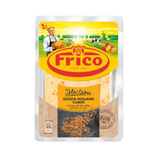 Frico Gouda Holland Cumin Cheese Block – Spiced Dutch Cheese with Cumin Seeds