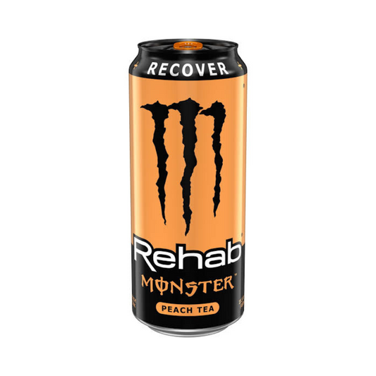 Monster Rehab Peach Flavoured + Tea – Tea-Based Energy Drink