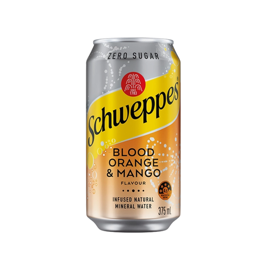 SCHWEPPES ZERO SUGAR BLOOD ORANGE & MANGO