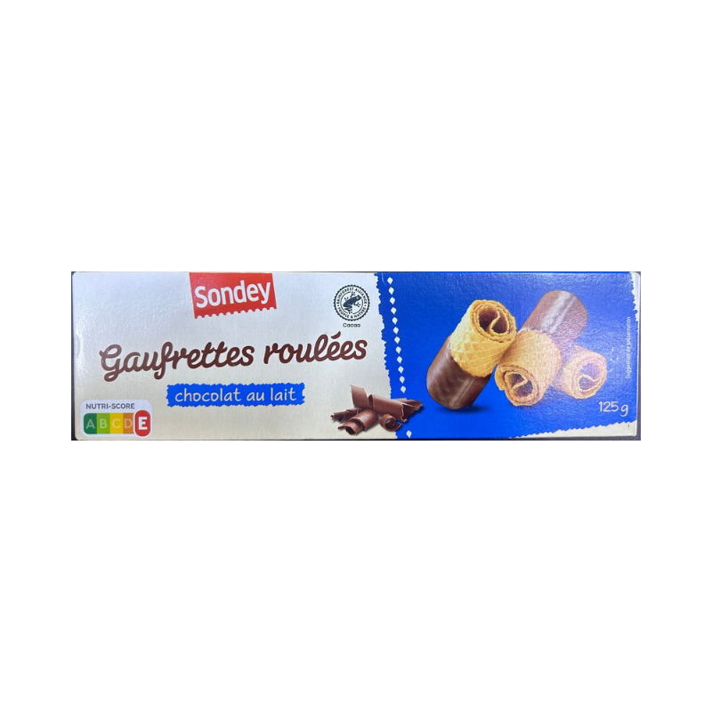 SONDEY MILK CHOCOLATE ROLLED WAFERS