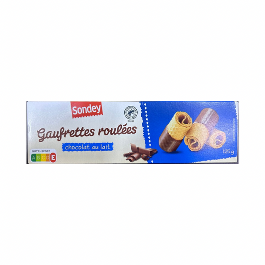 SONDEY MILK CHOCOLATE ROLLED WAFERS