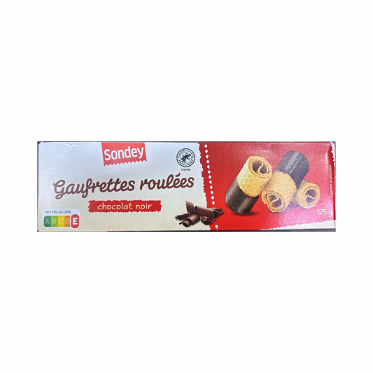 SONDEY DARK CHOCOLATE ROLLED WAFERS