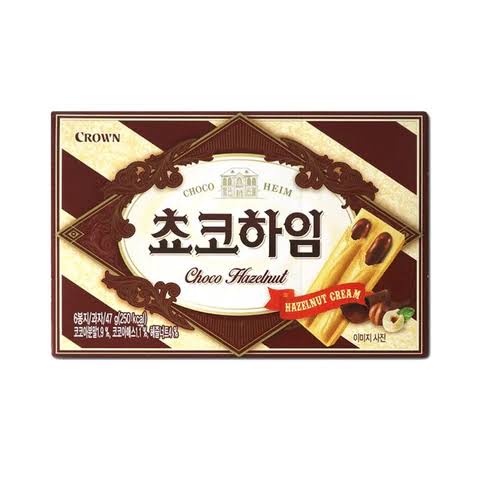 CROWN CHOCO HAZELNUT STICKS WITH HAZELNUT CREAM (🇰🇷)