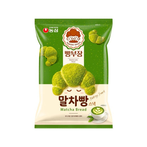 NONGSHIM BBANGBUJANG MATCHA BREAD SNACK (🇰🇷)