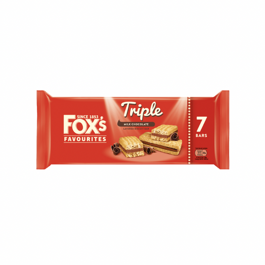 FOX’S FAVOURITES TRIPLE MILK CHOCOLATE LAYERED BISCUITS