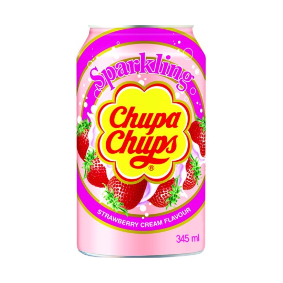 CHUPA CHUPS SPARKLING STRAWBERRY CREAM