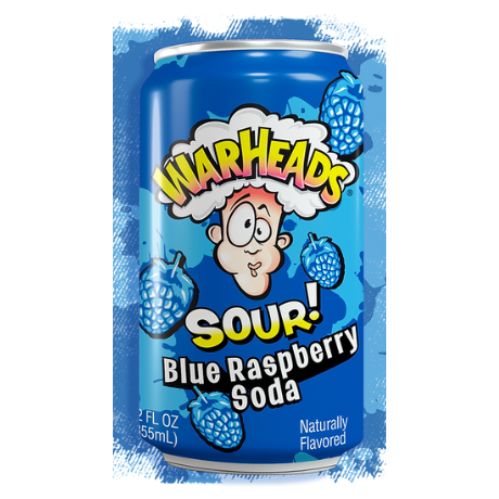 WARHEADS SOUR SODA BLUE RASPBERRY