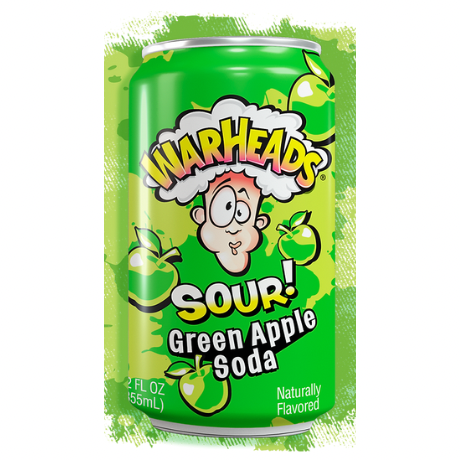 WARHEADS SOUR SODA GREEN APPLE