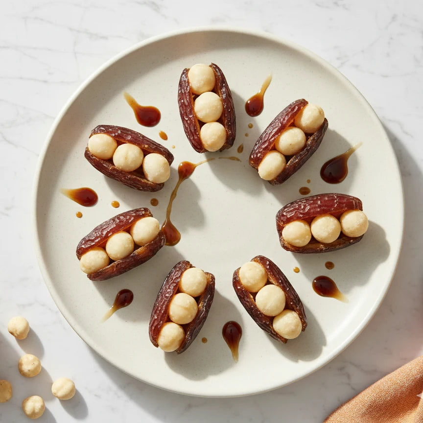 DATES STUFFED WITH MACADAMIA NUTS