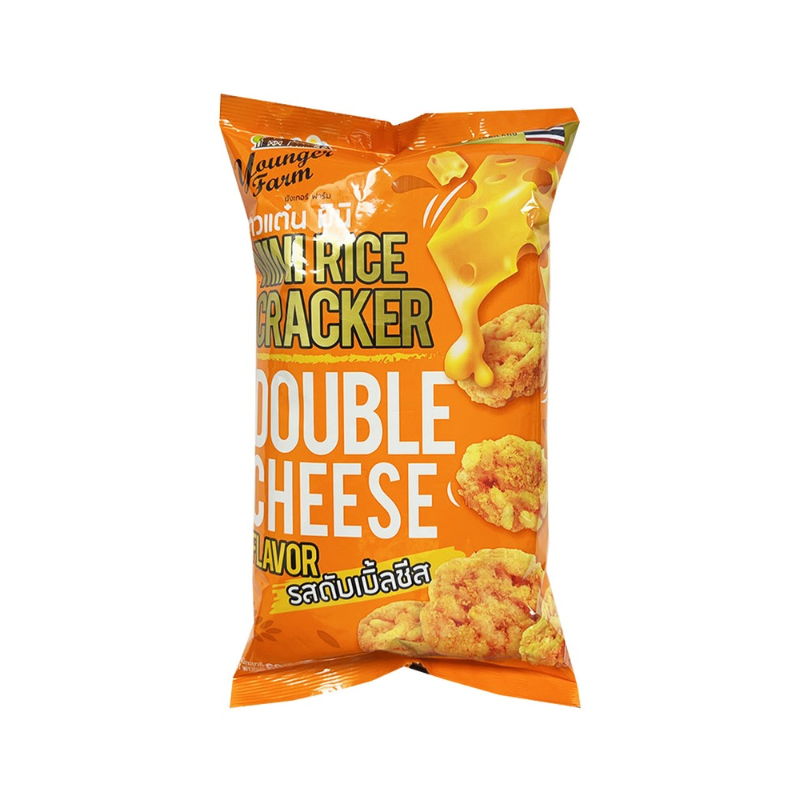 YOUNGER FARMS DOUBLE CHEESE MINI RICE CRACKERS (🇹🇭)