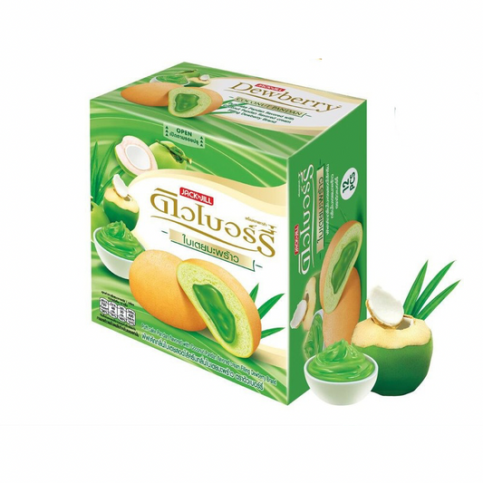 JACK N JILL COCONUT PANDAN DEWBERRY PUFF CAKE (🇹🇭)