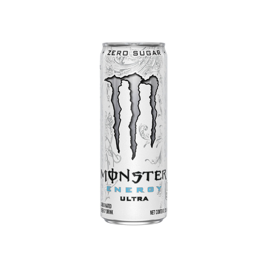 MONSTER ENERGY ULTRA (SILVER TOP / BLACK CAP)