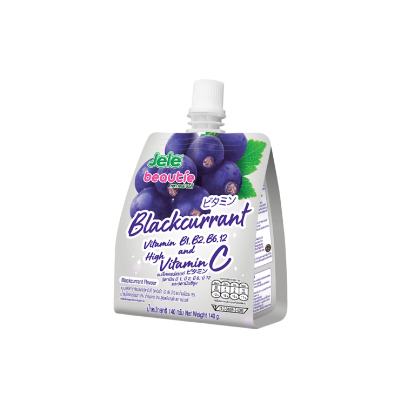 JELE BEAUTIE  WITH VITAMIN C , B1 , B2 , B6 & B12 ( BLACKCURRANT ) (🇹🇭)