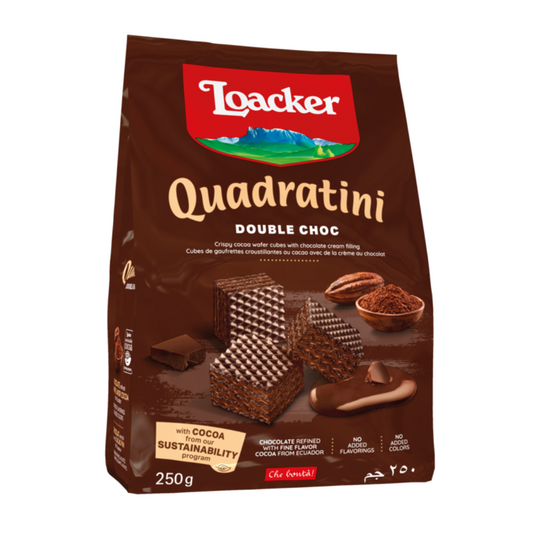 LOACKER QUADRATINI DOUBLE CHOC