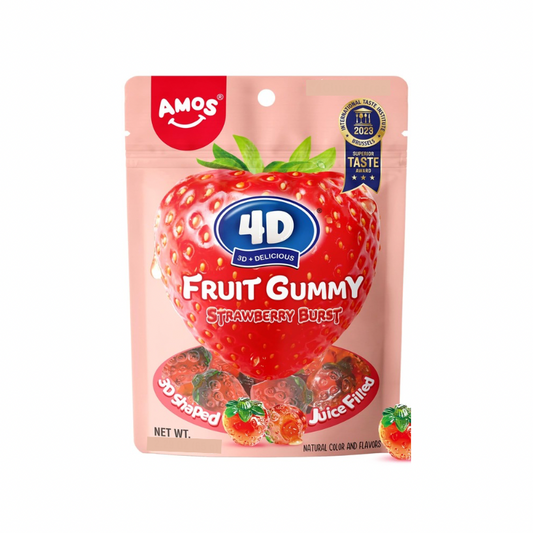 AMOS STRAWBERRY BURST 4D FRUIT GUMMY