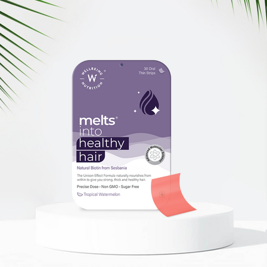 WELLBEING NUTRITION MELTS INTO HEALTHY HAIR