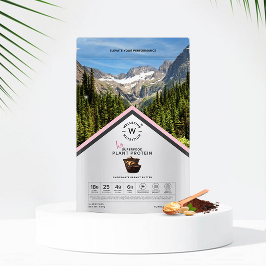 WELLBEING NUTRITION SUPERFOOD PLANT PROTEIN IN CHOCOLATE PEANUT BUTTER