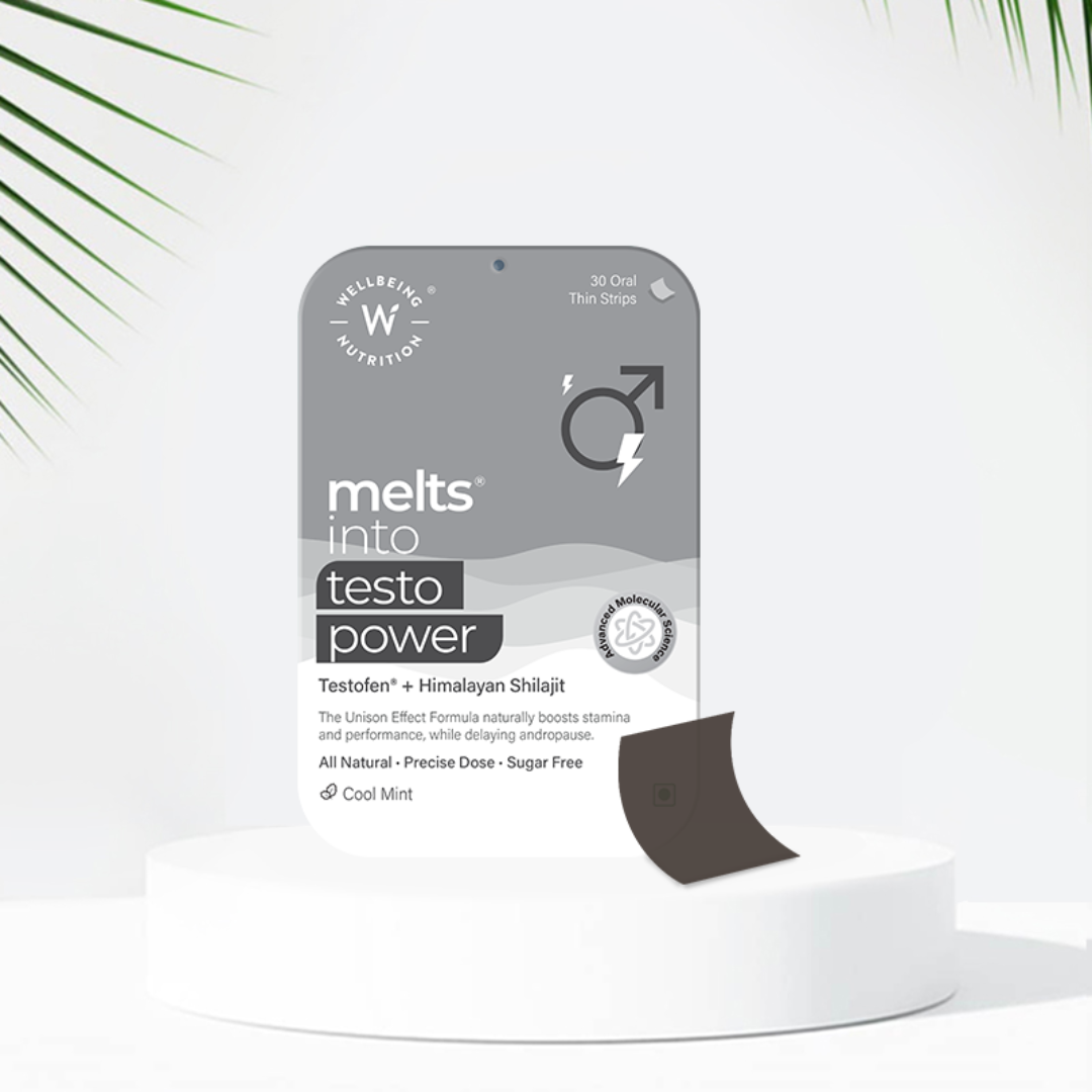 WELLBEING NUTRITION MELTS INTO TESTO POWER