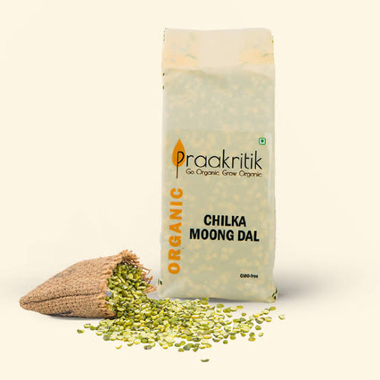 PRAAKRITIK ORGANIC GREEN CHILKA MOONG DAL