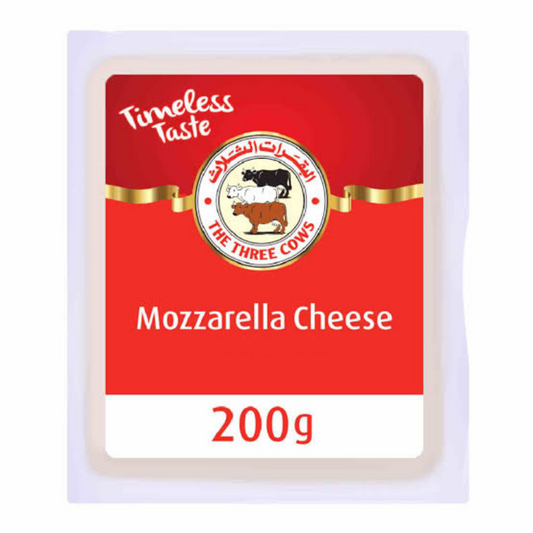 The Three Cows Mozzarella Cheese Block – Fresh Stretchy Cheese