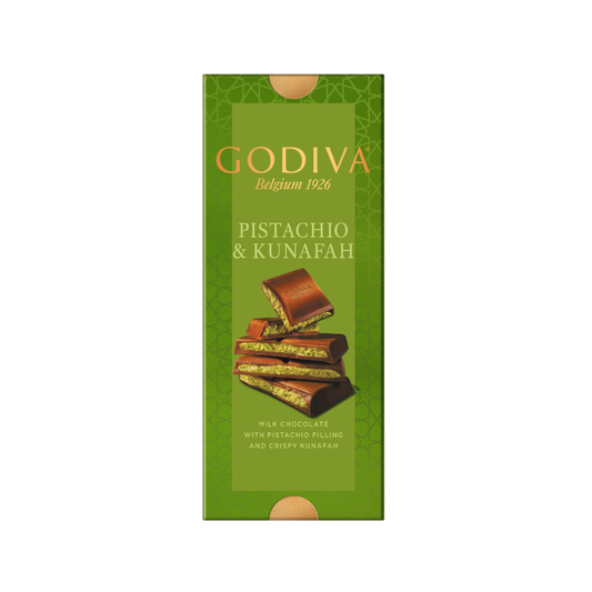GODIVA PISTACHIO & KUNAFA MILK CHOCOLATE