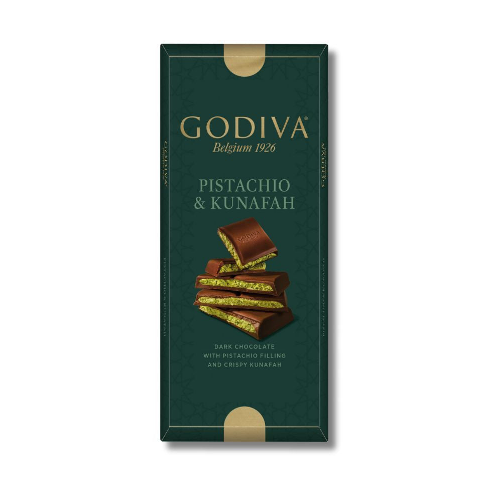 GODIVA PISTACHIO & KUNAFA DARK CHOCOLATE