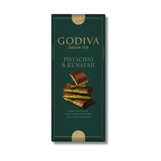 GODIVA PISTACHIO & KUNAFA DARK CHOCOLATE