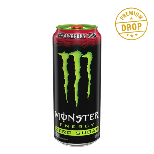 MONSTER STRAWBERRY SHOT ( GREEN TOP / RED CAP)