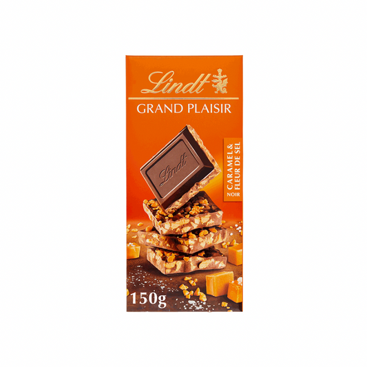 LINDT GRAND PLAISIR CARAMEL & FLEUR DE SEL DARK CHOCOLATE