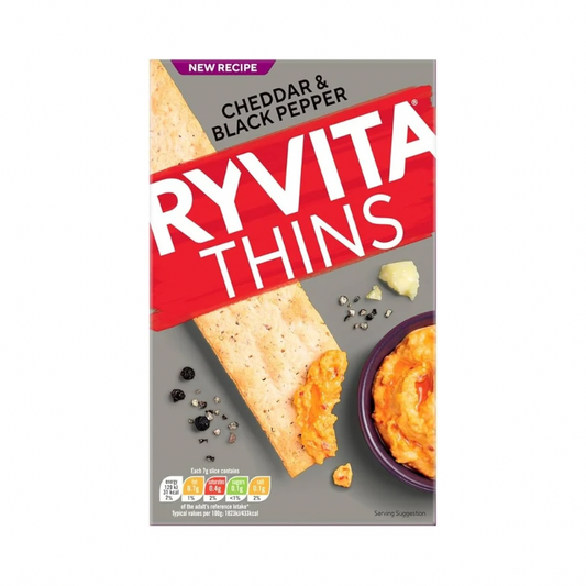 RYVITA CHEDDAR & BLACK PEPPER THINS