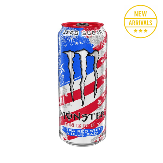 MONSTER ULTRA RED WHITE & BLUE RAZZ ENERGY DRINK