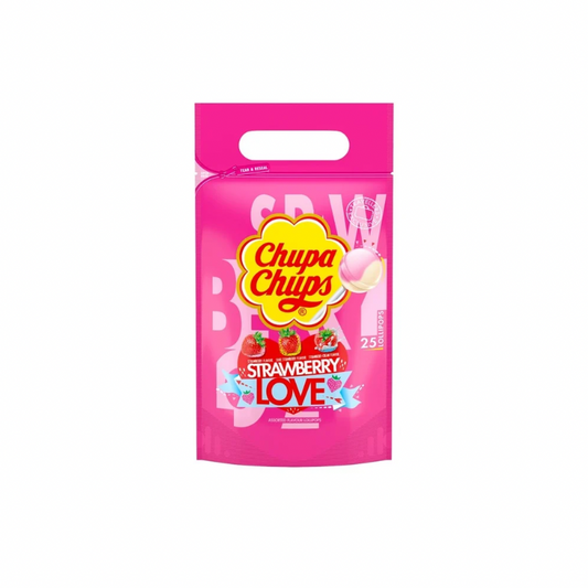 CHUPA CHUPS STRAWBERRY LOVE LOLLIPOPS