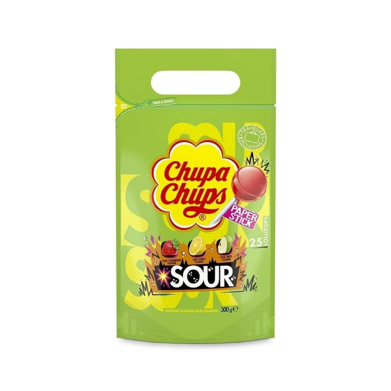CHUPA CHUPS SOUR LOLLIPOPS
