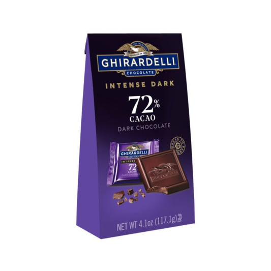 GHIRARDELLI 72% DARK CHOCOLATE SQUARES