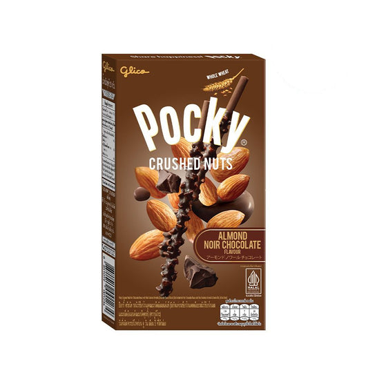 POCKY ALMOND NOIR CHOCOLATE CRUSHED NUTS BISCUIT STICKS