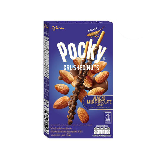 POCKY ALMOND MILK CHOCOLATE CRUSHED NUTS BISCUIT STICKS