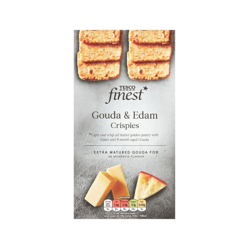 TESCO FINEST GOUDA & EDAM CRISPIES